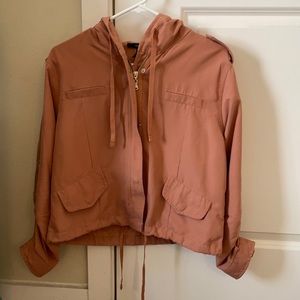 Rose pink bomber jacket